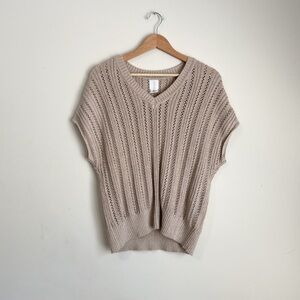 Joie Beige V-Neck Women's Sweater